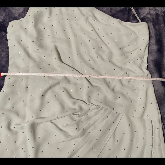 Express Cream Colored One Shoulder Cocktail Dress - Picture 7 of 10